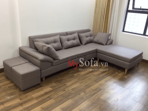 SFN162 – Mẫu ghế Sofa nỉ đẹp góc chữ L cho phòng khách
