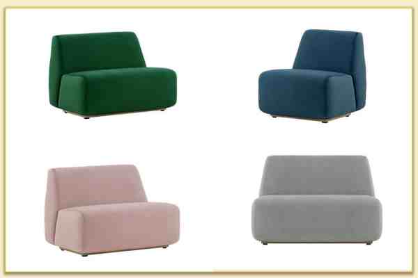Hình ảnh Các màu sắc mẫu ghế sofa đơn nỉ vải Softop-1285