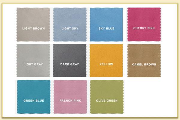 Hình ảnh Các tone màu chất liệu vải nỉ bọc sofa Softop-1049