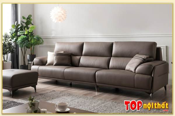 Hình ảnh Ghế sofa văng da đẹp 3 chỗ ngồi SofTop-0929