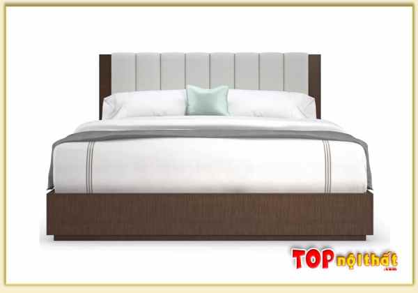 Hình ảnh Giường ngủ đẹp bằng gỗ đơn giản trẻ trung GNTop-0356