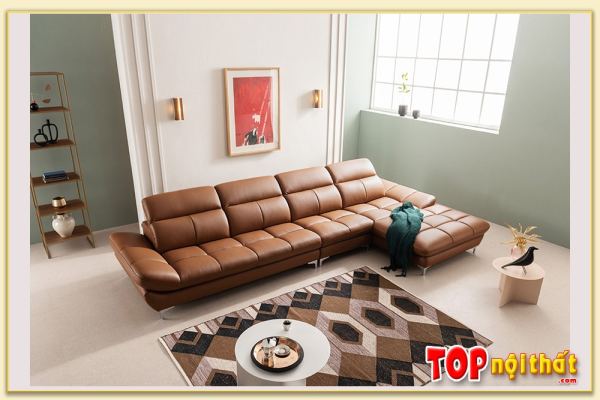 Hình ảnh Mẫu ghế sofa chữ L kích thước lớn đẹp SofTop-0868