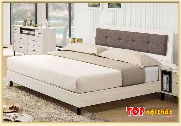 Hình ảnh Mẫu giường ngủ đẹp bằng gỗ công nghiệp GNTop-0326