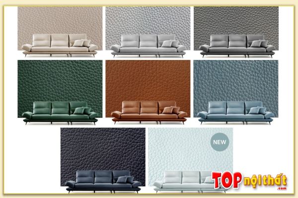 Hình ảnh Màu sắc ghế sofa góc da đa dạng SofTop-0834