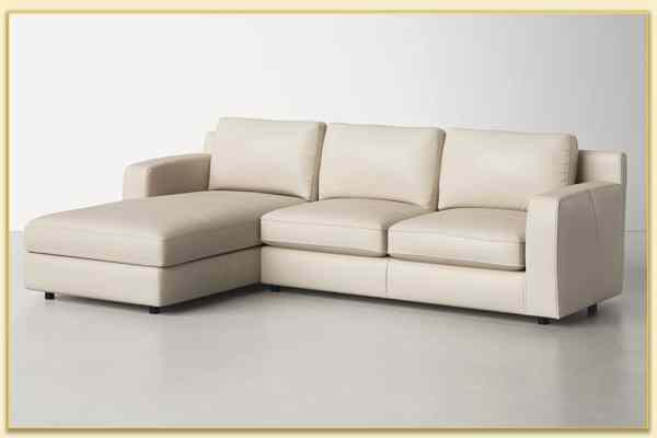 Hình ảnh Sofa góc da hiện đại thiết kế hình chữ L Softop-1377