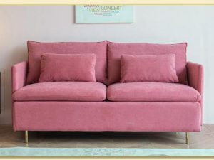 Hình ảnh Bài trí sofa văng nỉ nhỏ gọn mini trong phòng khách Softop-1801