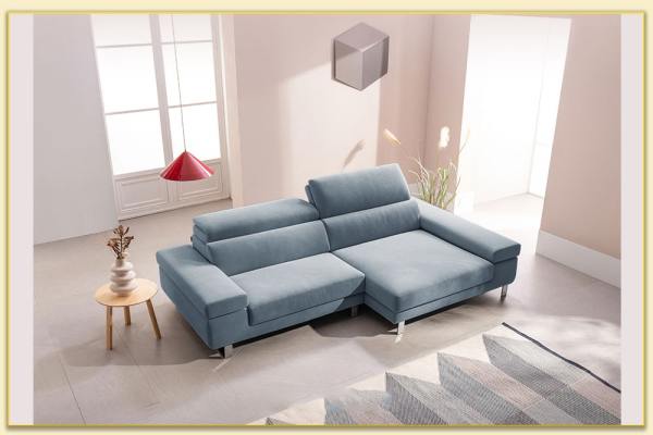 Hình ảnh Chụp góc nghiêng sofa góc nỉ nhỏ gọn Softop-1102