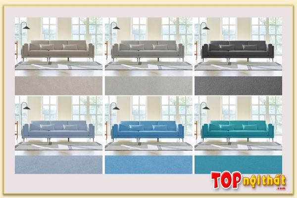 Hình ảnh Ghế sofa bọc nỉ dạng góc nhiều màu sắc SofTop-0969