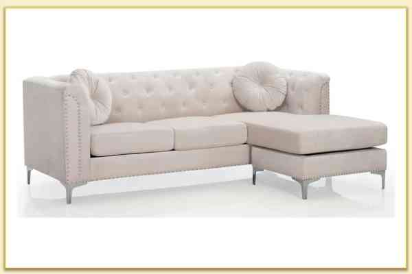 Hình ảnh Mẫu ghế sofa góc đẹp sang trọng bọc vải nỉ Softop-1416