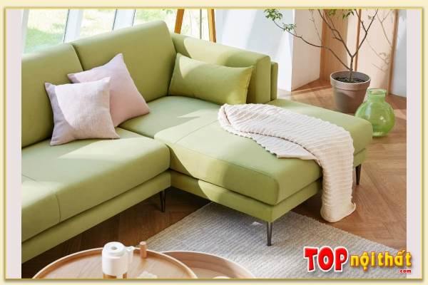 Hình ảnh Phần L mẫu ghế sofa góc bọc nỉ SofTop-0969
