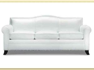 Hình ảnh Sofa văng da 3 chỗ ngồi màu trắng đẹp Softop-1393