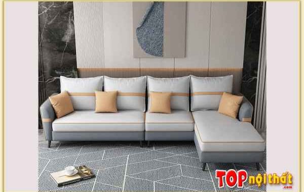 Sofa phòng khách đẹp kiểu chữ L bọc da SofTop-0707