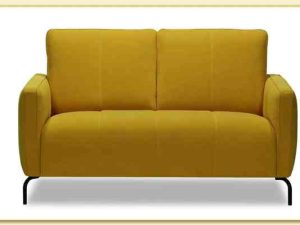 Hình ảnh Ghế sofa văng nỉ cỡ nhỏ màu vàng Softop-1277