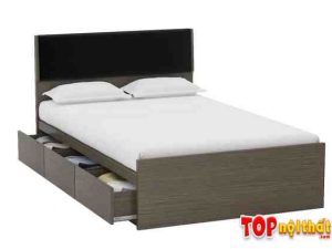 Hình ảnh Giường ngủ hộp có ngăn kéo đựng đồ gỗ mdf GNTop-0091