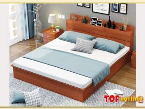 Hình ảnh Giường ngủ gỗ công nghiệp phủ veneer đẹp hiện đại GNTop-0051
